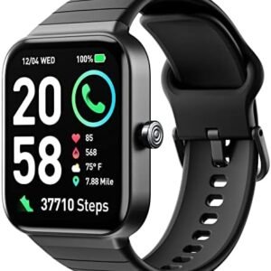 Fitpolo Smart Watch for Men Women,1.8" Touchscreen Fitness Tracker Bluetooth Call Alexa SpO2 Heart Rate Monitor Sleep Calorie Step Counter Waterproof Activity Tracker and Smartwatch for Android iPhone