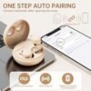 Sleep Earbuds Invisible Wireless Small Bluetooth Sleeping Earbuds Ultra Soft & Flexible Sleep Headphones for Side Sleepers Noise Blocking Sleep Ear Buds for Music, Home, Work （Skin） - Image 5