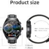 Smart Watch with Earbuds for Android iPhone,Round 1.53”HD Big Screen (Make/Answer Calls) Fitness Tracker,All-in-one Smartwatches Long Time Standby TWS Music Watch for Men Women - Image 9