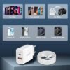 20W European USB C Travel Plug Adapter with 6FT Cable for iPhone 15/15 Pro Max /15 Plus, iPad, Galaxy S24, International USB C Fast Charger Block for Europe EU Spain Italy France Travel Essentials - Image 6