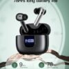 Wireless Earbuds Bluetooth 5.3 Headphones 78Hrs Playtime In-ear Earbuds with Wireless Charging Case LED Power Display Deep Bass Earphones Waterproof Headset with Built-in Mic for Android iOS phone TV - Image 3