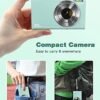 Digital Camera Auto Focus 2.7K 48MP Digital Point and Shoot Camera with 32GB Memory Card,16X Zoom, Time Lapse Vlogging Camera Digital Cameras for 8-15 Years Kids Teenagers Students Boys Girls, Green - Image 3