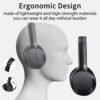 noot products A319 Over Ear Wired Headphones with Volume Control, Microphone, Adjustable Headband and 3.5mm Audiojack Headphones for School Home Work (Black) - Image 4