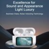 Air Pro Z Wireless Earbuds, Visible Touch Screen Control, Environmental Noise Cancelling, Bluetooth 5.0, ANC, ENC, Hands-Free Calling, White - Image 6
