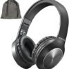 Bluetooth Headphones Over Ear, 68H Playtime and 3 EQ Music Modes Wireless Headphones with Microphone/Deep Bass, HiFi Stereo Foldable Lightweight Headset for PC Home Travel Office （Black