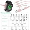Travel 6-in-1 Multi USB C Universal Apple Smart iWatch Fast Charging Cable,3M Type C+USB A Watch Charger+Lightning*2+Type C Cord Combo Adapter for iWatch Series 8 7 6 5 4 3 2 SE/iPhone 14 13/iPad - Image 3