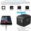 JMFONE Universal Travel Adapter, International Power Plug Adapter with USB-C & USB-A Ports and Multi AC Sockets, All-in-One Worldwide Travel Outlet Charger Adapter for EU US UK AU 200+ Countries - Image 7