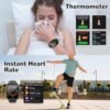Wonlex Newest 4G Kids Smartwatch with SIM Card, 1.4" GPS Smart Watch for Kids, Boys Girls Phone Watch With Temperature HR BP Monitor, Video Calls, SOS, Camera, Pedometer, Alarm, Music Player(Black) - Image 3