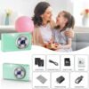 Digital Camera, HD 1080P Compact Camera with 32GB Memory Card, 48 Megapixel Camera, 2.4-inch LCD 16x Digital Zoom Digital Camera for Kids, Girls, Teens, Boys and Beginners（Green - Image 7