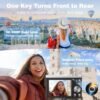 5K Digital Camera 2024 Upgraded 10X Optical Vlogging Camera with Front and Rear Lens, 56MP AutoFocus Cameras for Photography, Touch Screen, Flash, Compact Travel Camera with 64GB Card, 2 Batteries - Image 3