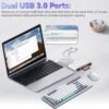 SD Card Reader for iPhone 5-in-1 Universal Memory Card USB Reader USB-C Lightning to Camera SD/TF Card Reader Compatible with iPhone Samsung Huawei All Cellphone Laptop Computer (Plug and Play) - Image 4