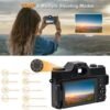 Digital Camera 4K 48MP with WiFi 2 Batteries 32G TF Card,16X Vlogging Camera for Photography,Cameras Built in 9 Shooting Mode Auto Focus & Anti Shake - Image 3