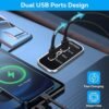 2PCS RV USB Outlet, Linkstyle 3 Ports 12V USB Outlet, 3.1A Dual USB A Port & 18W PD3.0 USB C Port Panel Mount, USB Car Charger Socket Power Outlet, Car USB Ports for ATV Motorcycle Truck Golf Cart - Image 3