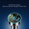 Car Charger Adapter - [Upgraded Version] Car Fast Charger with 4 Ports (PD+QC3.0+USB C) Atmosphere Light - 12-24V Car Truck SUV Universal USB Cigarette Lighter Adapter (QC3.0+Type-C+PD+2.4A) - Image 6