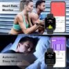 Smartwatch (Answer/Make Call) for Men Women, 1.85" HD Touch Screen Fitness Watch with Heart Rate Sleep SpO2 Monitor, IP68 Waterproof, 100+Sport Mode Activity Trackers for Android iOS - Image 3