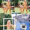 Digital Camera, Lecran FHD 1080P 36.0 Mega Pixels Vlogging Camera with 16X Digital Zoom, LCD Screen, Compact Portable Mini Cameras for Students, Teens, Kids (Blue) - Image 2