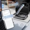 Bluetooth Headset V5.3, Wireless Headset with ENC Noise Canceling Mic, 120Hrs Talk Single-Ear Bluetooth Earpiece, LED Display, IP7 Waterproof Hand-Free Earphone for Trucker/Business, Blue - Image 6