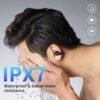 Open Ear Headphones Clip On Mini Earbuds Bluetooth 5.3 Wireless Earbuds 48 Hours Playtime IPX7 Waterproof Sports Bone Conduction Headphones Bluetooth for Workout Driving Walking with iPhone Android - Image 6