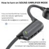 Bone Conduction Headphones Amplifier Bluetooth 5.3 for Mild Hearing Impaired, Open Ear Wireless Headset, Hearing Amplifier Devices for Communication, Listen - Image 4