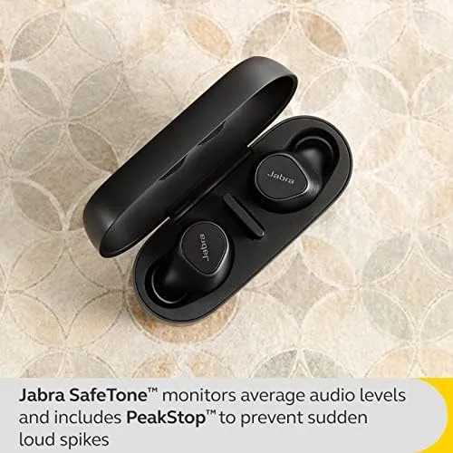 Jabra Evolve2 True Wireless Earbuds - in-Ear Bluetooth Earbuds with Active Noise Cancellation & 4-Mic MultiSensor Voice Technology - Microsoft Teams Certified, Works with All Meeting Apps - Black - Image 5