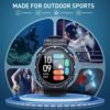 Smart Watch, 5ATM Waterproof Military Smart Watches for Men with Bluetooth Call (Answer/Dial Call), 1.39'' Outdoor Tactical Fitness Tracker Watch with 111 Sports Moeds for Android iOS - Image 3