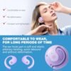 Bluetooth OWS Headphone, Wireless Bluetooth Earphone, Out of Ear Open Ear Headphones, Active Noise Hanging Ear Headset, Air Conduction Headphones for Running Cycling Work Long Playtime(Purple) - Image 5