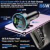 Car Charger 86W Super Fast Charging with USB PD&QC 5.0(Voltmeter&LED Lights) Universal Quick Charge for 12-24V Car Cigarette Lighter Plug,Compatible with All Smartphones (PD+3USB) - Image 2