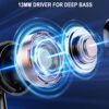 Wireless Earbuds, Bluetooth 5.3 Ear Buds LED Power Display Headphones Bass Stereo, Earbuds in-Ear Noise Cancelling Mic, 40H Playback Mini Case IP7 Waterproof Sports Earphones for Android iOS - Image 4