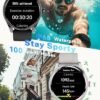 Smart Watch Men with Metal Bezel, Answer Make Call/Heart Rate/Step Counter/Sleep Tracker/100 Sports for Run/Alexa Built-in, IP68 Waterproof Swim, Fitness Sport Watch Compatible Android iOS - Image 3
