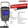 5 Core Fish Scale 110 LBS 50 KG Luggage Scales Handheld Portable Electronic Balance Digital Fishing Postal Hanging Hook Scale with 2 AAA Batteries Built-in Measuring Tape Backlight LCD Display - Image 4