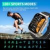 Smart Watch(Answer/Make Call), 2.01" Smartwatch for Men Women, IP67 Waterproof, 100+ Sport Modes Fitness Tracker, Heart Rate Sleep Monitor, AI Voice, Smart Watches for Android iOS Phones - Image 5