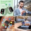 Smart Watch(Answer/Make Call), 1.83'' HD Smart Watches for Men Women, IP68 Waterproof Fitness Tracker with Heart Rate Blood Oxygen Sleep Monitor Step Calorie Counter for Android iOS - Image 2