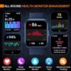 aeac Smart Watch, 2024 Newest Fitness Watch for Men Women, Alexa Built-in & Stable Bluetooth Call, with Heart Rate/SpO2/Sleep Monitor, 100 Sports, IP68 Waterproof Smartwatches for iOS Android - Image 4
