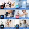 Smart Watch for Men Women(Answer/Make Calls), 2024 Newest 1.85" HD Fitness Tracker with Blood Oxygen, Heart Rate and Sleep Monitor IP68 Waterproof, 100+ Sport Modes, Compatible with Android and Iphone - Image 6