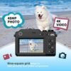Digital Camera for Photography, 4K Vlog Camera with 4 Changeable Colors, Dual Cam Front and Rear, 7 Color Filters, 140°Wide Angle, 18X Zoom, 64G TF Card & Hand Strap, A01 - Image 9