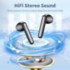 Wireless Earbuds Bluetooth 5.3 Headphones, 48H Long Battery Life LED Power Display Ear Buds, IPX7 Waterproof HiFi Stereo Bass with Built-in Mic for Home Office Sports Earphones - Image 2
