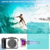 Digital Camera for Photography, 4K Vlog Camera with 4 Changeable Colors, Dual Cam Front and Rear, 7 Color Filters, 140°Wide Angle, 18X Zoom, 64G TF Card & Hand Strap, A01 - Image 7