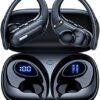 Wireless Earbuds Bluetooth 5.3 Headphones 90 Hrs Playtime Earbuds with Wireless Charging Case Over-Ear Sports Earphones Waterproof Deep Bass Headset