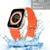 Ultra S8 Smartwatch with Heart Rate Monitor | Bluetooth Calling | WiFi | Voice Assisstant | Alarm Bell| Sports Mode Activity Tracker Smartwatch for Men, Women (Orange) with One Black Strap - Image 6