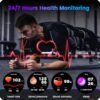 Smartwatch for Men Android iPhone Watch: Smart Watch Answer/Make Call with Heart Rate Blood Pressure Pedometer Compass Barometer Sport Fitness Tracker 1.43" AMOLED Waterproof Outdoor Men's Watches - Image 5