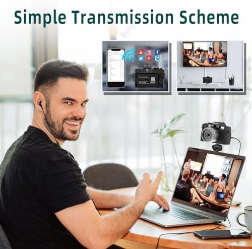 Mo Digital Cameras for Photography & 4K Video, 48 MP Vlogging Camera for YouTube with 180° Flip Screen,16X Digital Zoom,Flash & Autofocus,52mm Wide Angle & Macro Lens,2 Batteries,32GB SD Card(Black) - Image 5