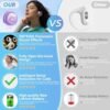 Ows Hanging Earphones 5.4 Bluetooth, Hy-T26 X15 Pro Earphone Wireless Bluetooth, X15 Pro Wireless Earbuds Bluetooth Headphones, Stereo Noise Reduction BT 5.4 Earphones, Wireless Earbuds Purple - Image 2