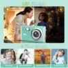 Mini Digital Camera 4K Vlogging Camera 48MP Camera Digital with 32GB Card, Portable Point and Shoot Camera Compact Small Digital Camera for Kids Teens Students Beginners Elderly (Green) - Image 5
