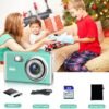 Mini Digital Camera 4K Vlogging Camera 48MP Camera Digital with 32GB Card, Portable Point and Shoot Camera Compact Small Digital Camera for Kids Teens Students Beginners Elderly (Green) - Image 7