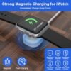 100W Multi Charging Cable for Apple Watch and iPhone 15,4 in 2 10FT USB C/A Fast Charging Cable 90 Degree Travel Charger Cord Nylon Braided Compatible with All iWatch iPhone MacBook iPad Galaxy S23 - Image 3