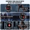 Military Smart Watches for Men, 5ATM Waterproof Rugged Smart Watch with Bluetooth Call (Answer/Dial Call), 1.39” HD IP68 Fitness Tracker Watch with 100+ Sport Modes for Android/iOS Phone Silver - Image 3