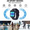 Bebinca Smart Watch (Answer/Make Call) with Heart Rate/Sleep/Blood Oxygen Monitor, Voice Assistant Compatible with Samsung iPhone Android Phones, IP68 Waterproof, Black - Image 6