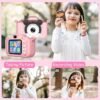 Upgrade Kids Selfie Camera, Christmas Birthday Gifts for Age 3-9, HD Digital Video Cameras for Toddler, Portable Toy for 3 4 5 6 7 8 Year Old with 32GB SD Card-Pink - Image 2