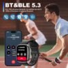Smart Watch Bluetooth Call - Alexa Built-in 1.83" HD Screen Fitness Smartwatch for Men Women with Sleep/spO2/Heart Rate Monitor,IP68 Waterproof IDW26 Smart Watches for Android iOS,Black - Image 2