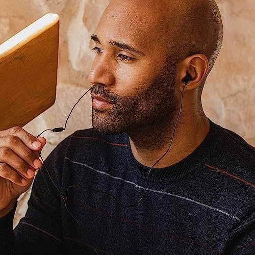 Panasonic ErgoFit Wired Earbuds, In-Ear Headphones with Microphone and Call Controller, Ergonomic Custom-Fit Earpieces (S/M/L), 3.5mm Jack for Phones and Laptops - RP-TCM125-KA (Matte Black) - Image 5